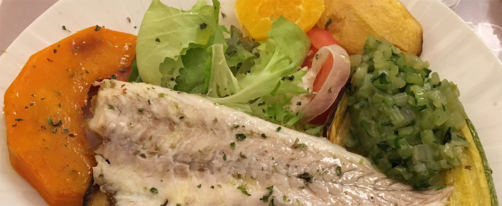 Piatto leggero di pesce